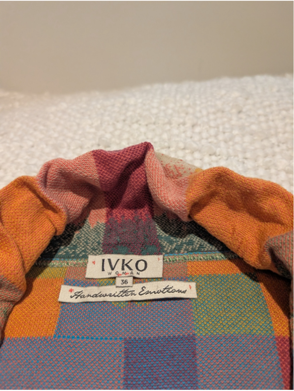 682 - IVKO Woman 36 Floral Patchwork Jacquard Shawl Collar Cardigan - Picture 3 of 16